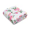 11582614845992496245_2048-1.jpeg Floral Fleece Blanket, Cozy Throw for Home, Lightweight Bedding Blanket, Perfect Gift for Her, Pink Floral Blanket