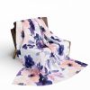 Ethereal Bouquet Fleece Blanket – Soft Pastel Colors with Delicate Floral Motifs in Tadashi Yamamoto Style