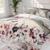 Bouquet of Flowers Fleece Blanket by Tadashi Yamamoto - Ethereal and Dreamy Feel for Cozy Nights