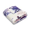 17494155668147496565_2048-1.jpeg Dreamy Floral Fleece Blanket - Soft Pastel Bouquet Pattern by Tadashi Yamamoto | Purple, Pink, White, Navy Blue | Cozy Home Decor