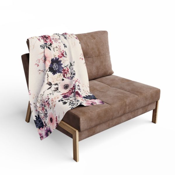 Bouquet of Flowers Fleece Blanket by Tadashi Yamamoto - Ethereal and Dreamy Feel for Cozy Nights