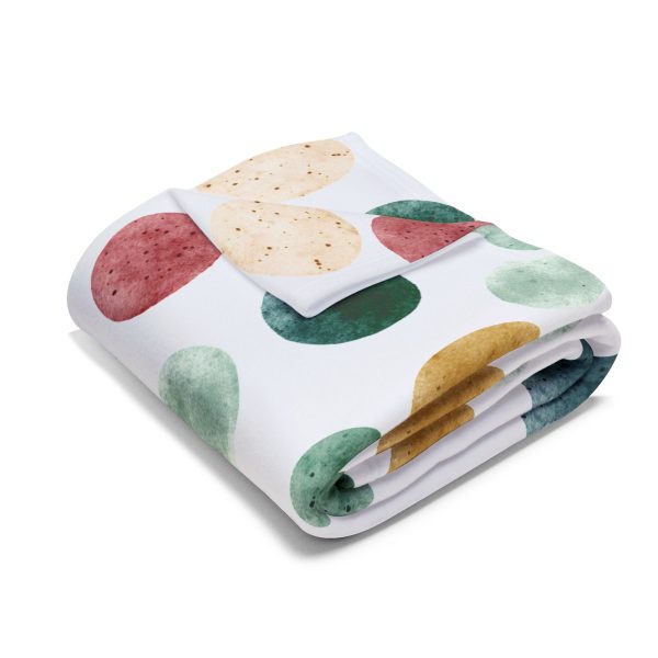 3167882721059751540_2048.jpeg Polka Dots Fleece Blanket, Cozy Throw for Home, Lightweight Bedding Blanket, Perfect Gift for Her, Colourful Dots Pattern