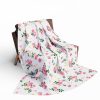 6136691471758051492_2048-1.jpeg Floral Fleece Blanket, Cozy Throw for Home, Lightweight Bedding Blanket, Perfect Gift for Her, Pink Floral Blanket