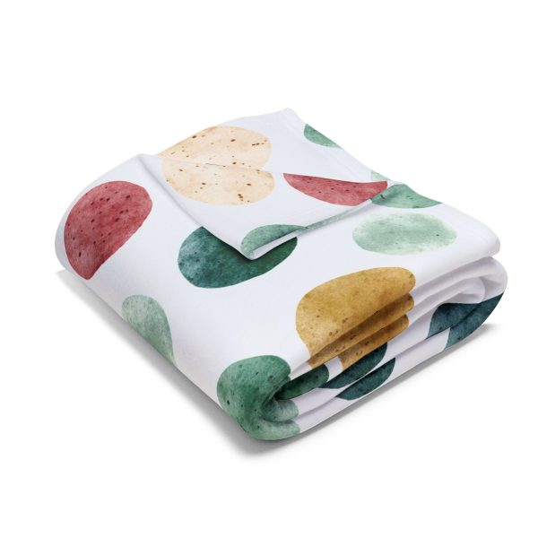 6289720751569902174_2048.jpeg Polka Dots Fleece Blanket, Cozy Throw for Home, Lightweight Bedding Blanket, Perfect Gift for Her, Colourful Dots Pattern