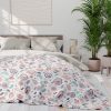 1018047608375314407_2048.jpeg Minimalist Paisley Motif Fleece Blanket in Pastel Pink, Mint, Lavender - Sophisticated and Elegant Design