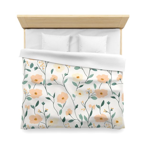 10229308523224478985_2048.jpeg Minimalist Floral All-Over Print in Soft Pastels for a Serene Look | Delicate Peach, Cream, Mint Blooms on White | Professional Textile Design