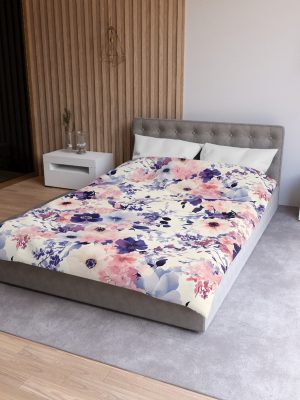 Luxurious Microfiber Floral Duvet Cover Inspired by Tadashi Yamamoto | Soft Pastel Colors | Lightweight Breathable Material | Bedroom Makeover Essential