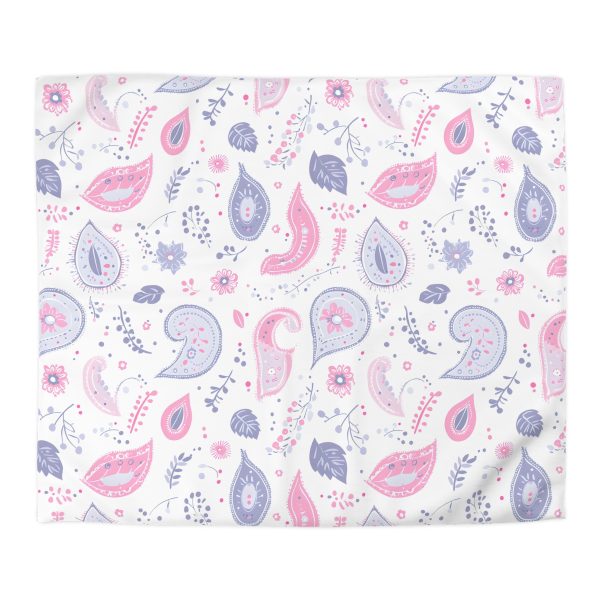 11622240488629154774_2048.jpeg Minimalist Paisley Microfiber Duvet Cover in Soft Pastel Colors | Lightweight Breathable Material | Invisible Zipper | Modern Indian-Inspired Home Decor