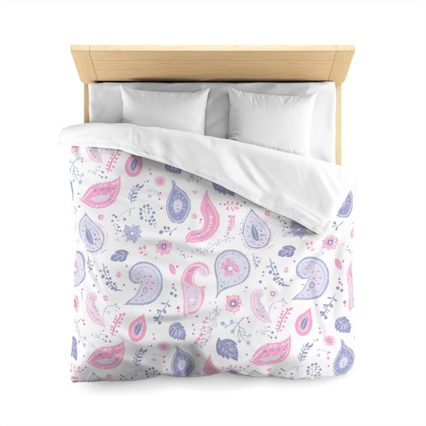 13830469684199226281_2048.jpeg Minimalist Paisley Microfiber Duvet Cover in Soft Pastel Colors | Lightweight Breathable Material | Invisible Zipper | Modern Indian-Inspired Home Decor