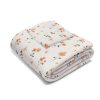 15730323416254794865_2048.jpeg Pastel Flower Minimalist Fleece Blanket - Peach, Cream, Mint - Serene All-Over Pattern