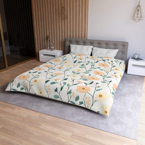 15824597611709733335_2048.jpeg Minimalist Floral All-Over Print in Soft Pastels for a Serene Look | Delicate Peach, Cream, Mint Blooms on White | Professional Textile Design