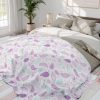 16299949864208504244_2048.jpeg Minimalist Paisley Motif Fleece Blanket in Soft Pastel Palette - Light Pink, Mint, Lavender - Airy and Elegant Design with Clean Lines - Professional and Minimalistic Style
