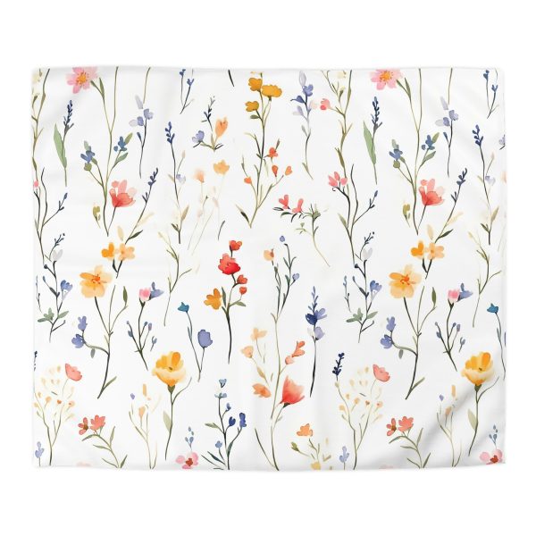 17721230263756462779_2048.jpeg Meadow Flowers Watercolor White Floral Print - Pastel Colors Cute Pattern on Watercolor Paper Texture