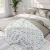 17978474672654607230_2048.jpeg Jasmine Blooms Fleece Blanket - Soft Floral Design for Stylish Home Decor