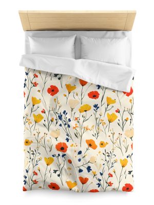 3100906253340858005_2048.jpeg Cute Meadow Flowers Watercolor White Floral Print on Textured Paper - Pastel Colors