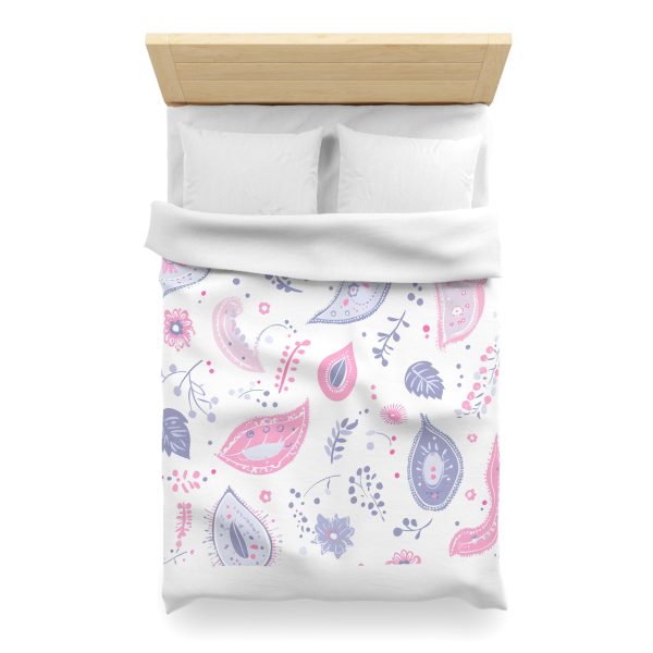 4157537913634978059_2048.jpeg Minimalist Paisley Microfiber Duvet Cover in Soft Pastel Colors | Lightweight Breathable Material | Invisible Zipper | Modern Indian-Inspired Home Decor