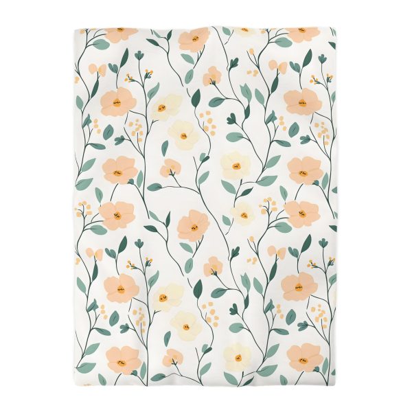 4735824211570401418_2048.jpeg Minimalist Floral All-Over Print in Soft Pastels for a Serene Look | Delicate Peach, Cream, Mint Blooms on White | Professional Textile Design