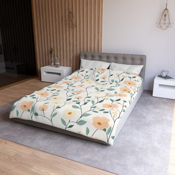 5852068856719741222_2048.jpeg Minimalist Floral All-Over Print in Soft Pastels for a Serene Look | Delicate Peach, Cream, Mint Blooms on White | Professional Textile Design