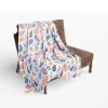 6185043463955982078_2048.jpeg Paisley Watercolor Fleece Blanket - Elegant Hand-Drawn Design in Soft Shades for a Minimalistic Look