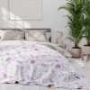 8053026468299607998_2048.jpeg Minimalist Paisley Motif Fleece Blanket in Soft Pastel Palette - Light Pink, Mint, Lavender - Airy and Elegant Design with Clean Lines - Professional and Minimalistic Style