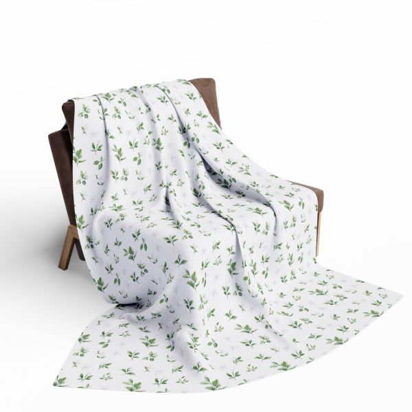 916500469101355592_2048.jpeg Jasmine Blooms Fleece Blanket - Soft Floral Design for Stylish Home Decor
