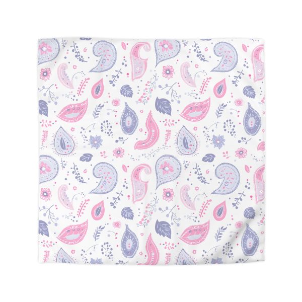 947261723963873554_2048.jpeg Minimalist Paisley Microfiber Duvet Cover in Soft Pastel Colors | Lightweight Breathable Material | Invisible Zipper | Modern Indian-Inspired Home Decor