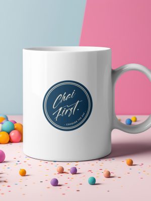 1760213904.330295.jpg Chai First Mug – Desi Vibes Cultural Tea & Coffee Cup