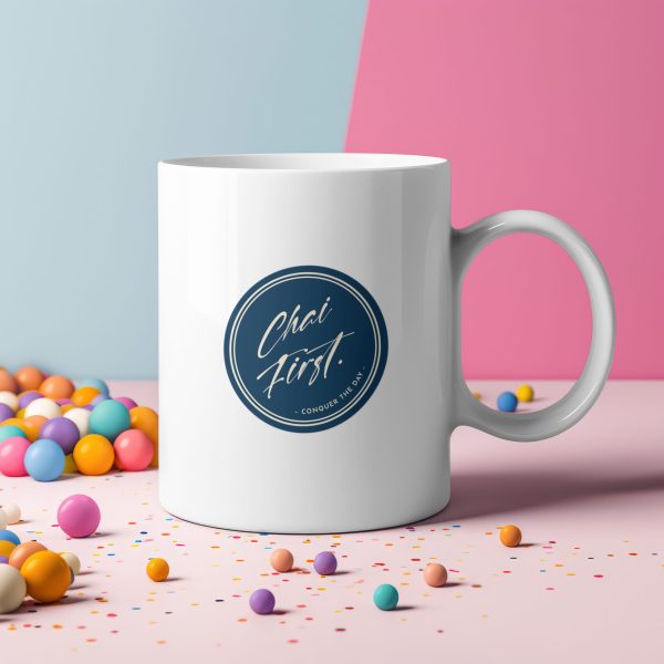 1760213904.330295.jpg Chai First Mug – Desi Vibes Cultural Tea & Coffee Cup