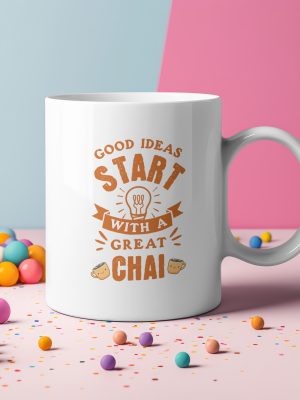 1760213948.837586.jpg Good Ideas Start With A Great Chai Mug – Desi Vibes Inspirational Tea & Coffee Cup