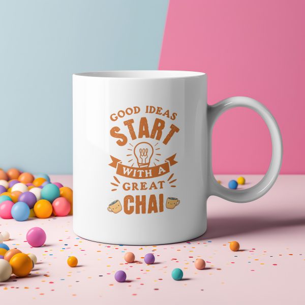 1760213948.837586.jpg Good Ideas Start With A Great Chai Mug – Desi Vibes Inspirational Tea & Coffee Cup