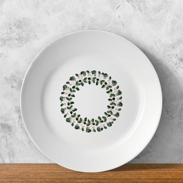 Circle of Blossoms – Botanical Wreath Plate Circle of Blossoms – Botanical Wreath Plate