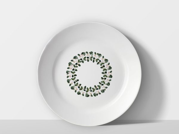 Circle of Blossoms – Botanical Wreath Plate Circle of Blossoms – Botanical Wreath Plate