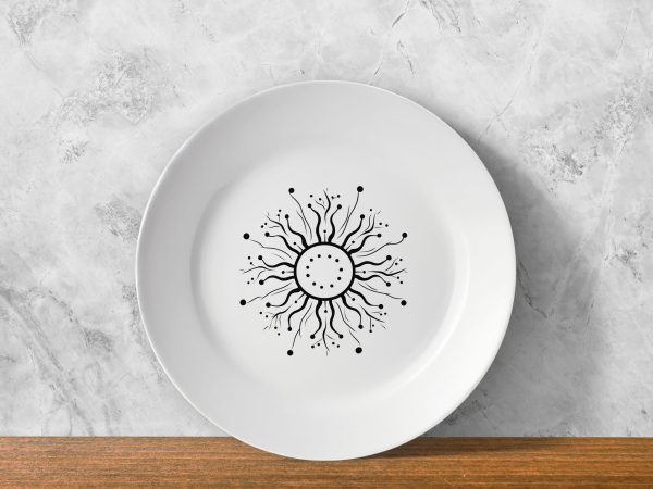Solar Mandala – Radiant Sun Plate Solar Mandala – Radiant Sun Plate