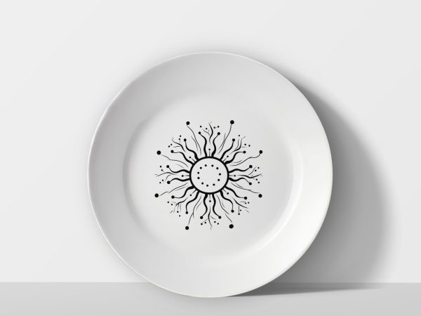 Solar Mandala – Radiant Sun Plate Solar Mandala – Radiant Sun Plate