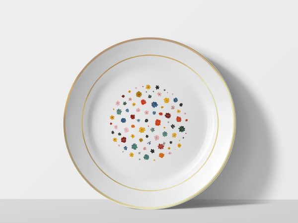 Wild Garden Scatter – Nature Spread Plate_golden Wild Garden Scatter – Nature Spread Plate