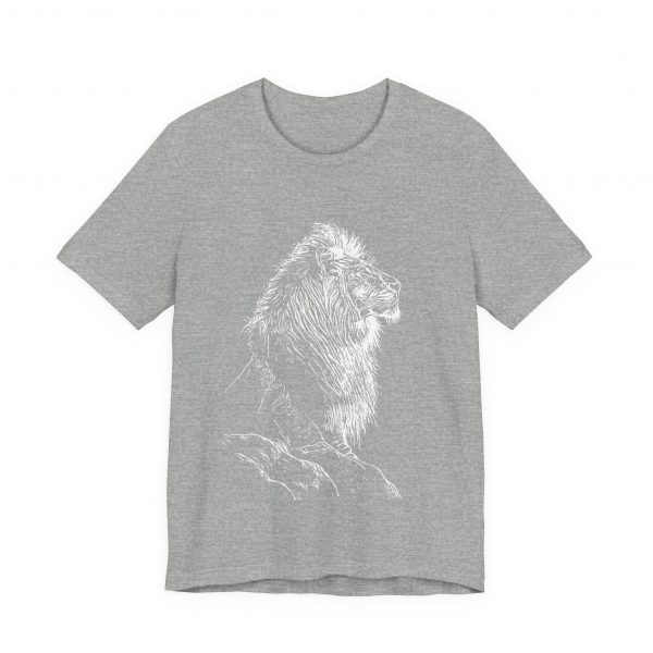 Lion Sketch T-Shirt for Girls and Women - Embrace Your Love for Wildlife with this Majestic Lion Art Shirt