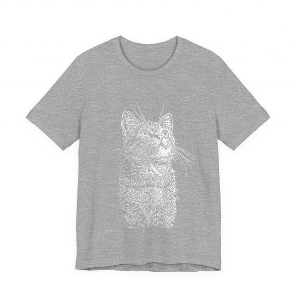 Feline Fashion: Cat Sketch Women's T-Shirt for Stylish Animal Lovers