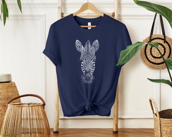 Zebra Sketch T-Shirt for Girls and Women - Embrace Your Wild Side with this Unique Animal Lover Tee
