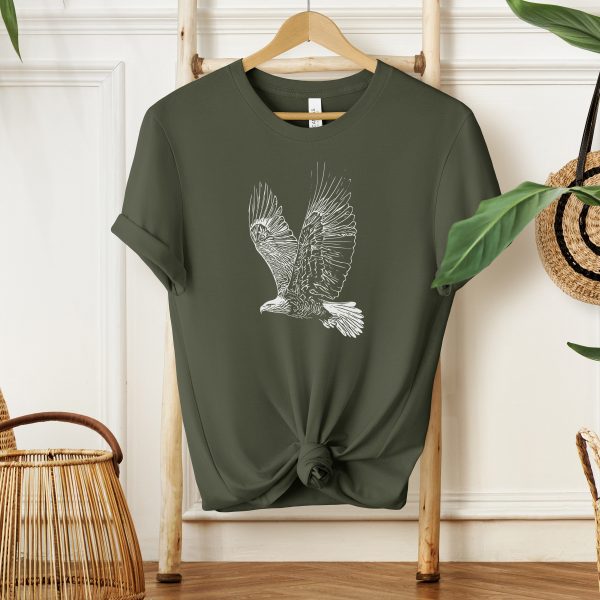 1768585919-244161-6.jpg Majestic Eagle Sketch Graphic Tee for Women | Nature-Inspired Animal Lover Shirt