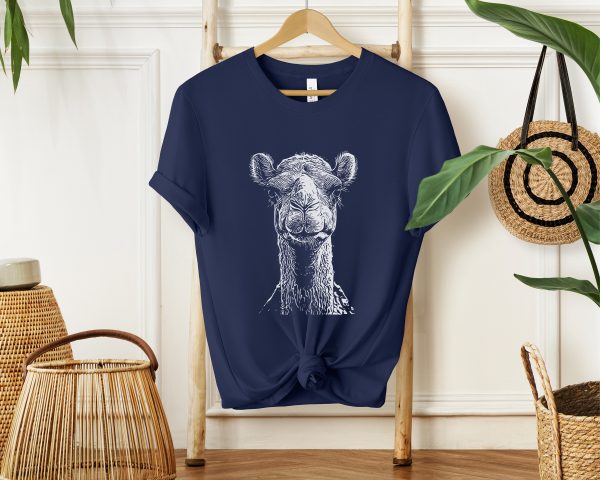 1768585921-854227-14.jpg Stylish Camel Sketch T-Shirt for Girls and Women - Show Your Passion for Animals in Fashion!