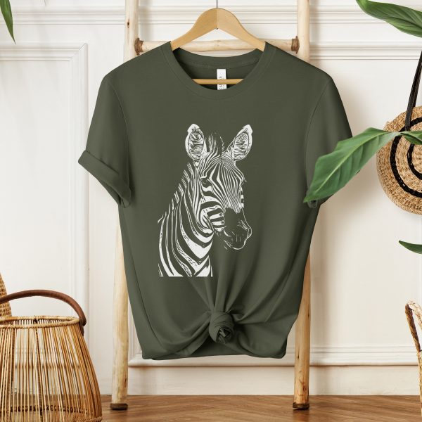 1768585944-365708-6.jpg Stylish Zebra Sketch Graphic Tee for Girls and Women - Perfect Casual Wear for Animal Lovers