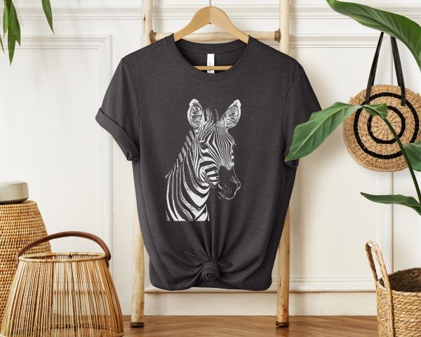 1768585944-365708-7.jpg Stylish Zebra Sketch Graphic Tee for Girls and Women - Perfect Casual Wear for Animal Lovers