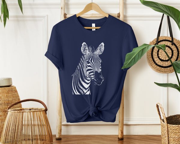 1768585944-365708-9.jpg Stylish Zebra Sketch Graphic Tee for Girls and Women - Perfect Casual Wear for Animal Lovers