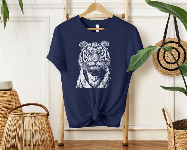 Tiger Sketch Tee for Girls and Women - Roar in Style with this Unique Animal Lover Shirt
