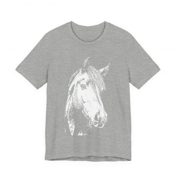 Sketch Horse T-Shirt for Girls and Women - Stylish Comfort Wear for Animal Lovers
