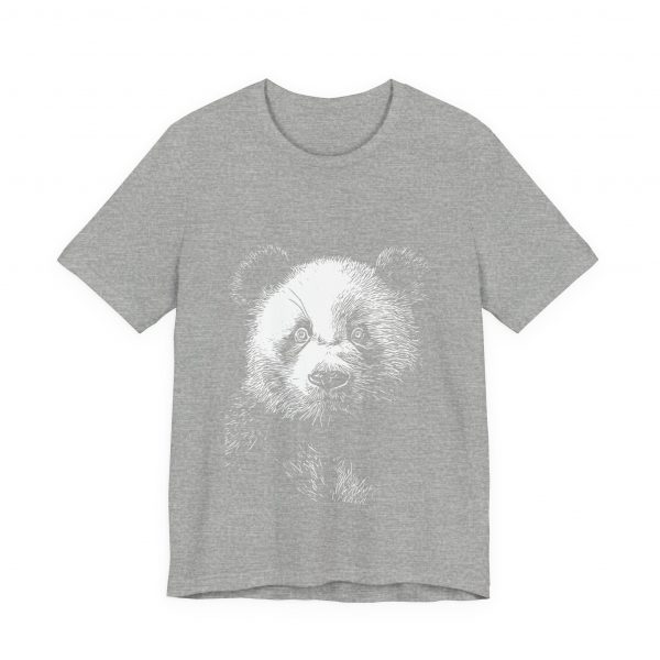 Charming Panda Sketch T-Shirt for Girls and Women - Cute Wildlife Fashion Statement