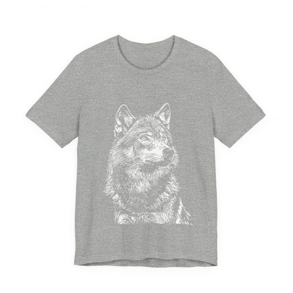 Wolf Sketch Women's T-Shirt - Stylish Wildlife Fashion for Animal Lovers and Girls