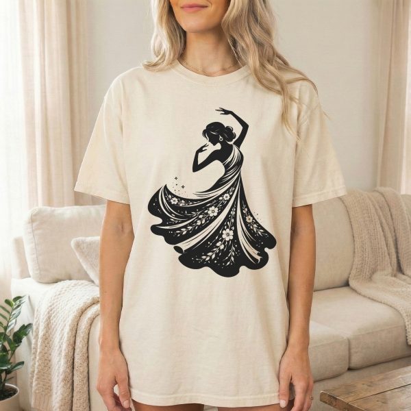Dancer-Inspired T-Shirt Design for Art and Dance Enthusiasts in India